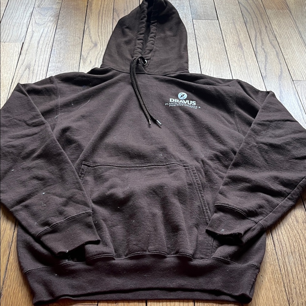 Dravus Brown Hoodie Sweatshirt for Women